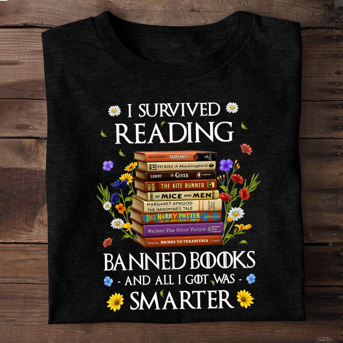 I Survived Reading Banned Books - Personalized 2D Unisex T-shirt