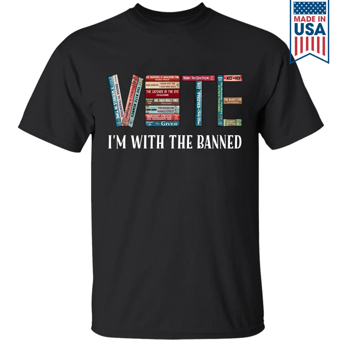 I'm With The Banned V Book Lovers Gift TSB552