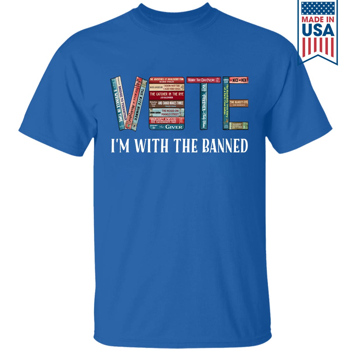 I'm With The Banned V Book Lovers Gift TSB552