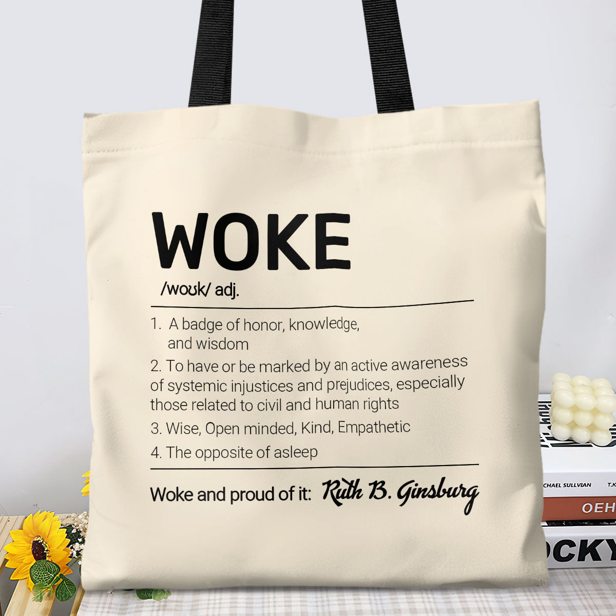 WOKE Definition - Personalized Tote Bag