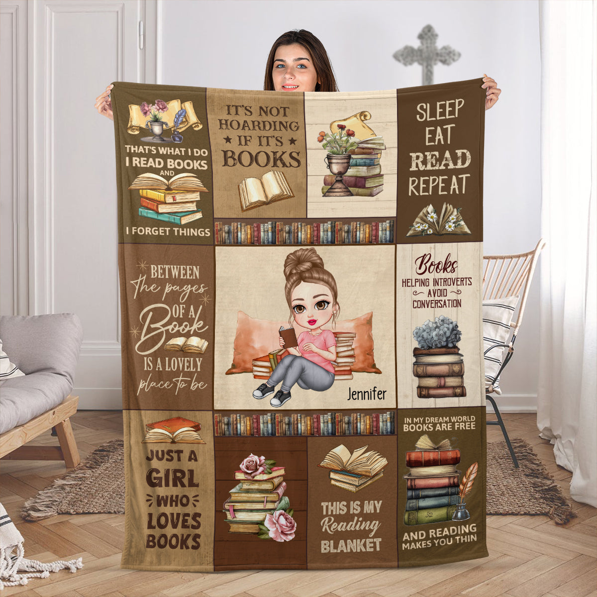My Reading - Personalized Fleece Blanket