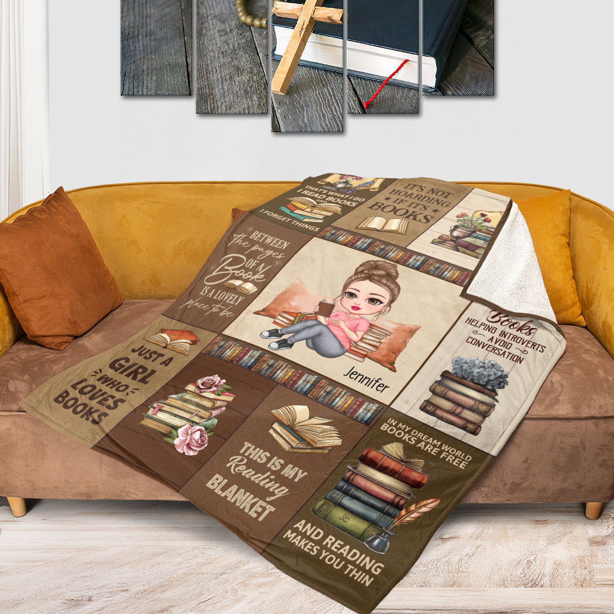 My Reading - Personalized Fleece Blanket