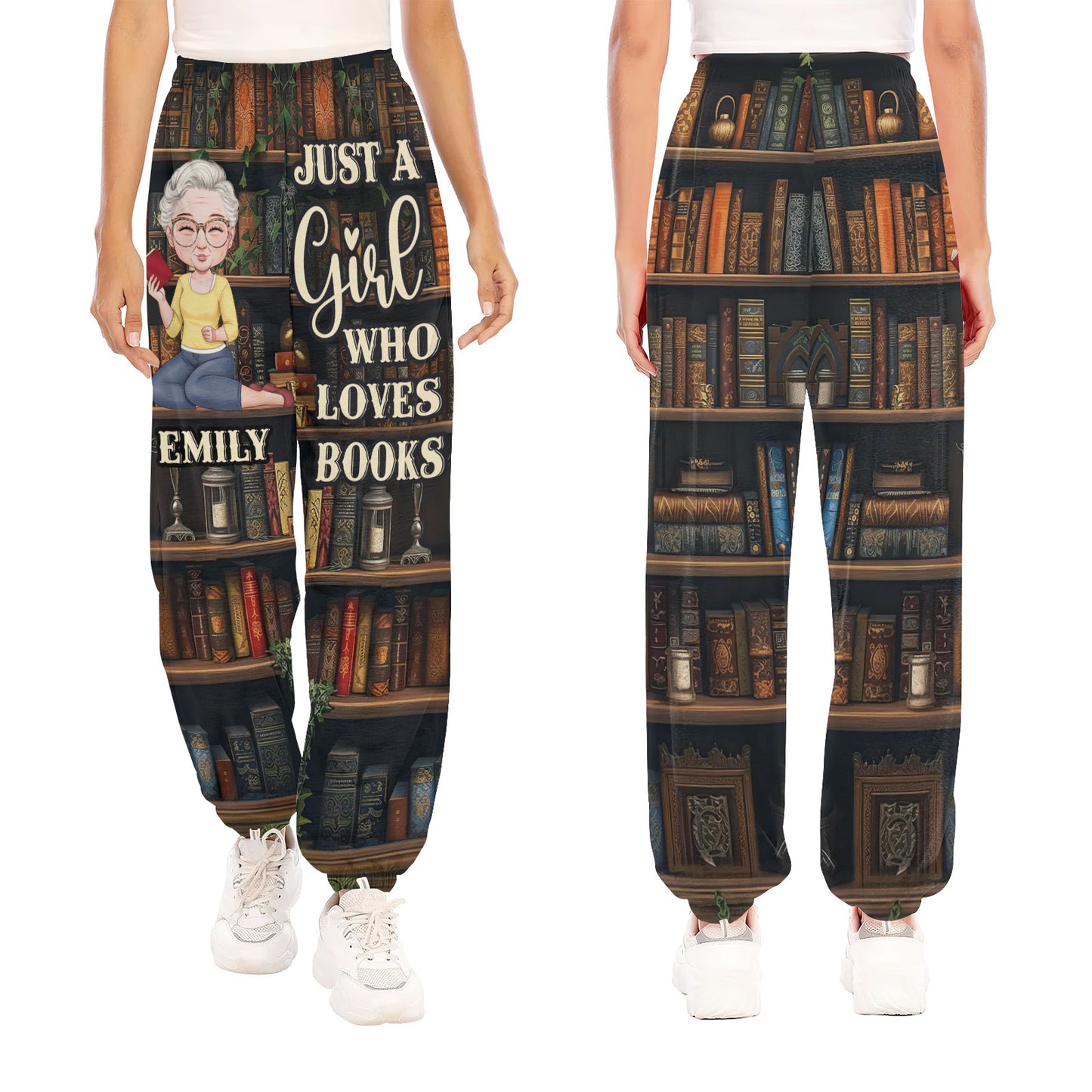 Just A Girl Who Loves Books - Personalized Sweatpants