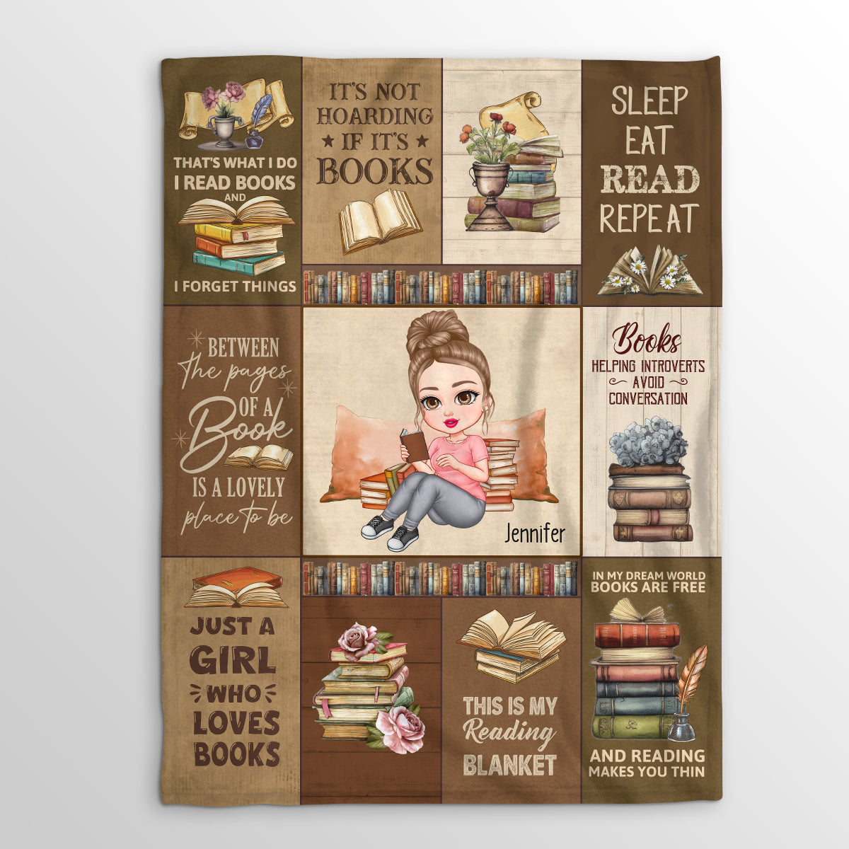 My Reading - Personalized Fleece Blanket
