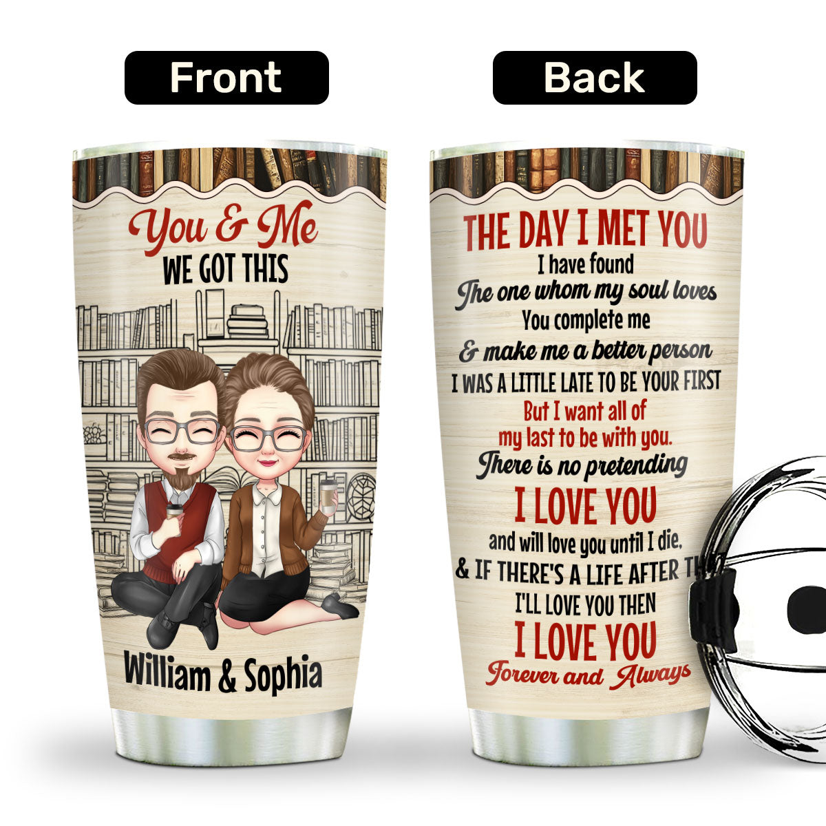 You & Me We Got This - Personalized Stainless Steel Tumbler