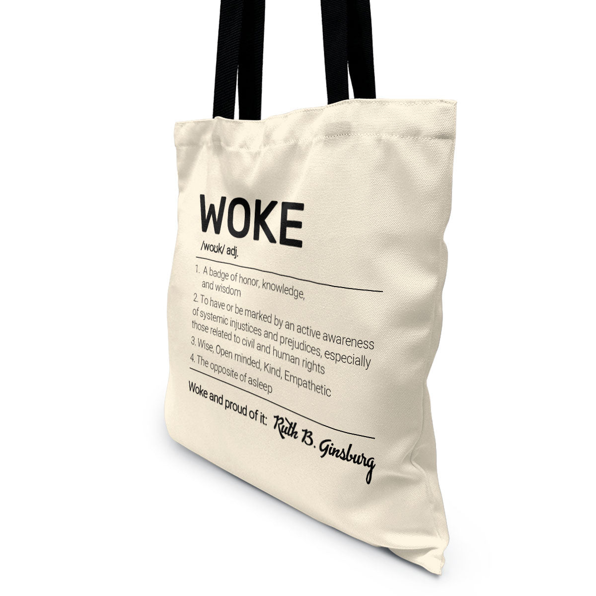 WOKE Definition - Personalized Tote Bag