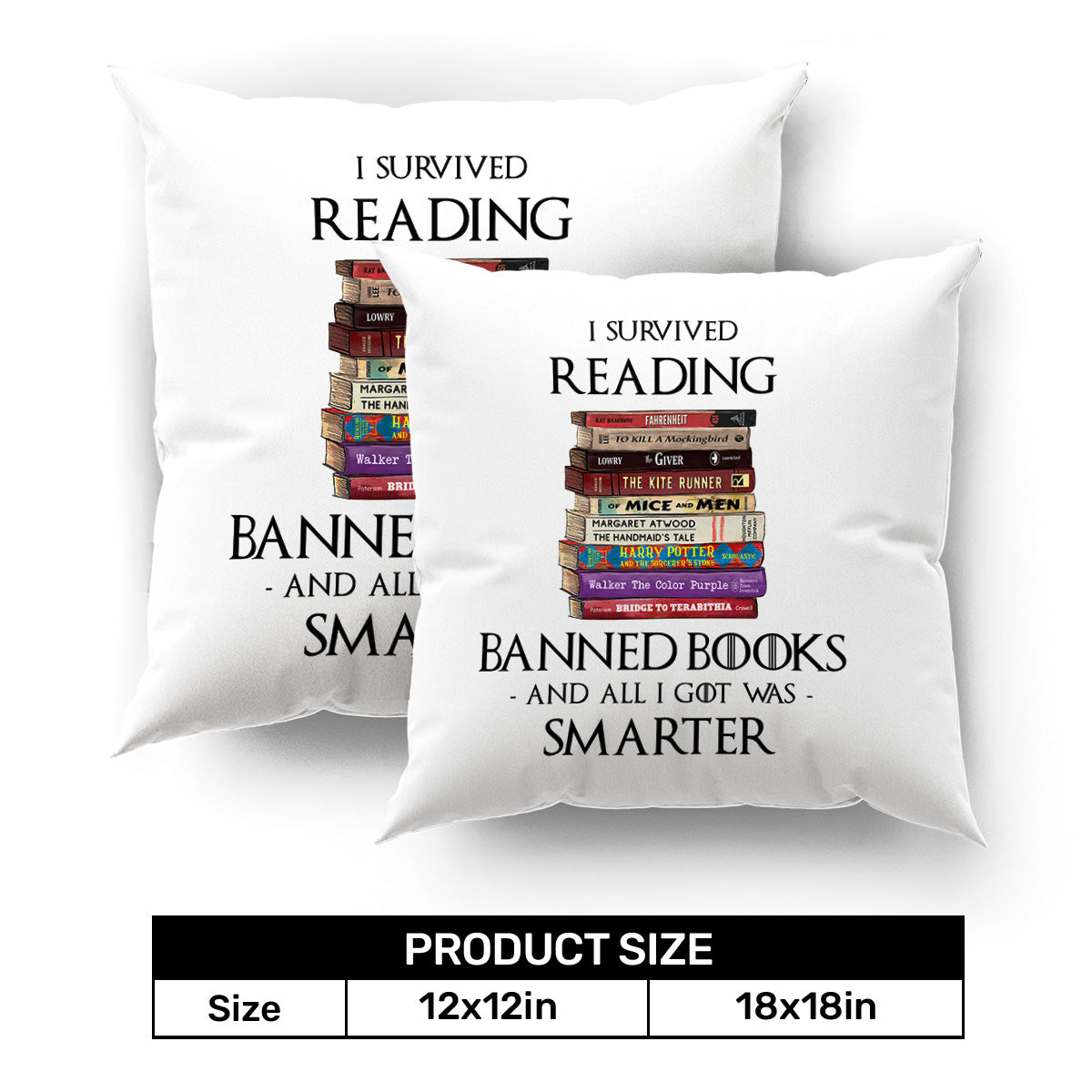 I Survived Reading Banned Books And All I Got Was Smarter Book Lover Gift PIL193