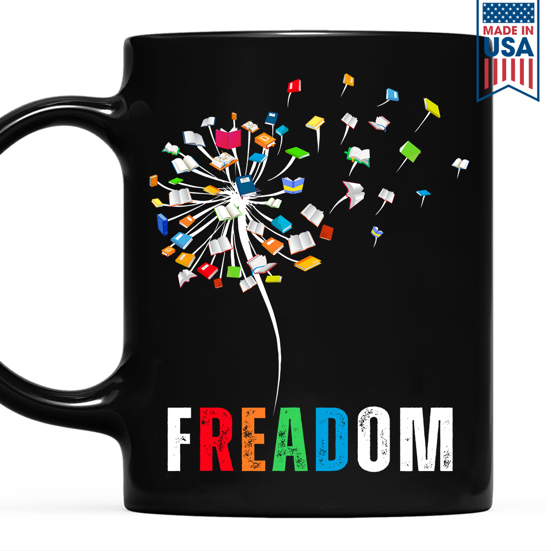 Dandelion Freadom Book Lover Gift MUGB170
