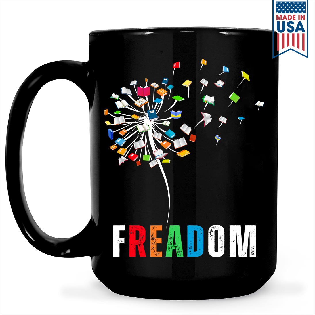 Dandelion Freadom Book Lover Gift MUGB170