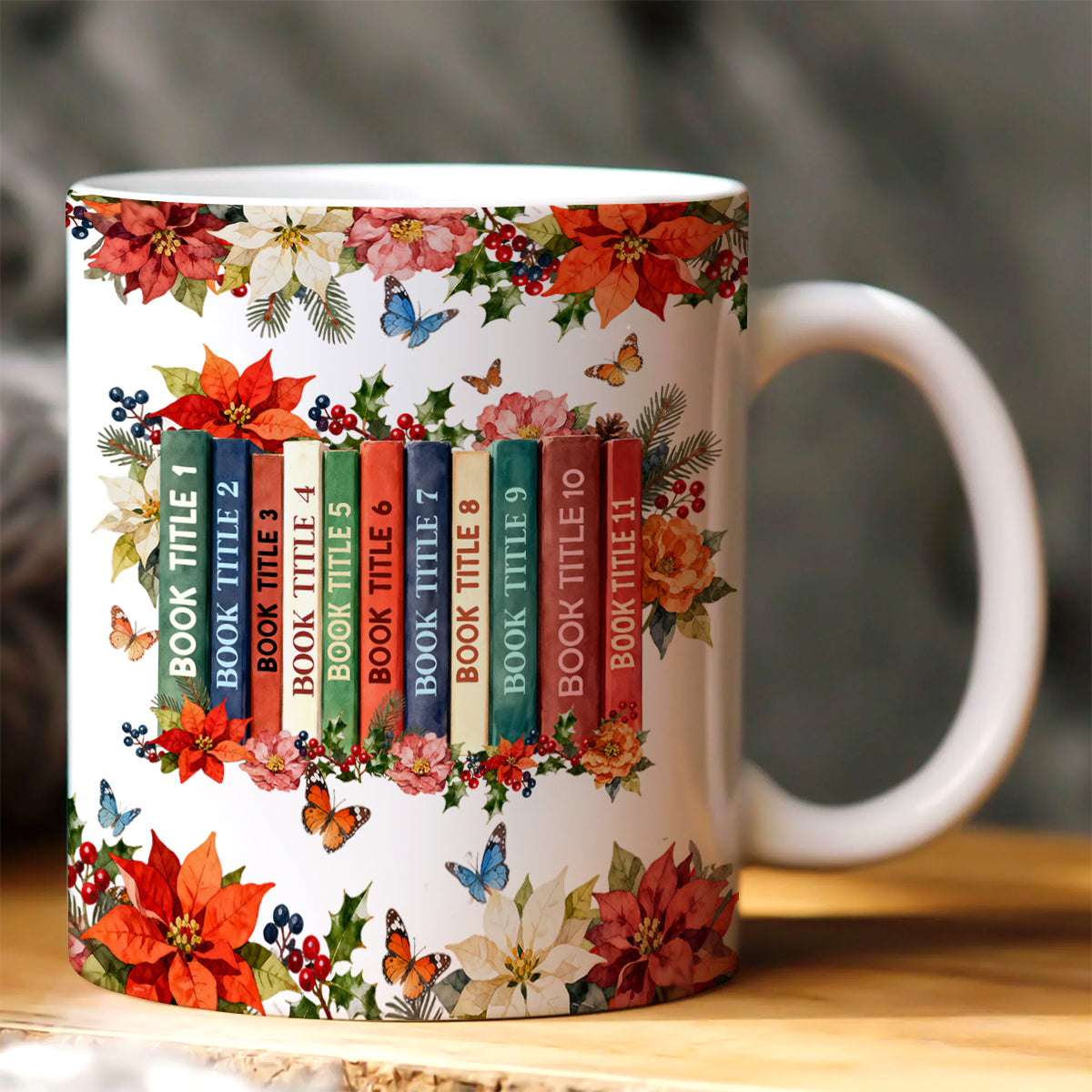 Custom Christmas Bookshelf