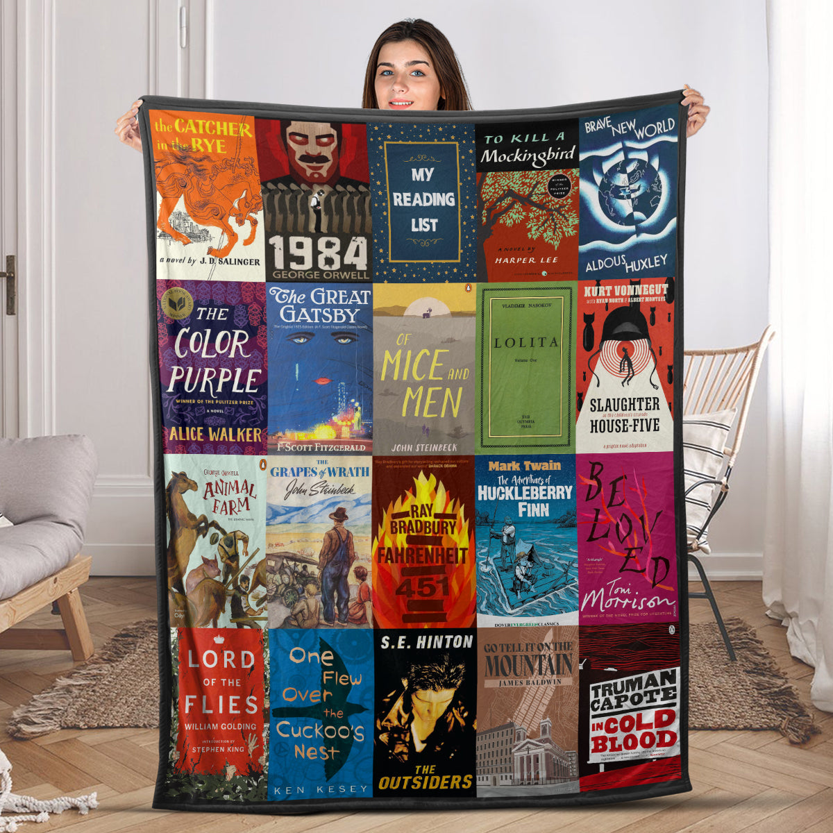 My Reading List - Personalized Fleece Blanket