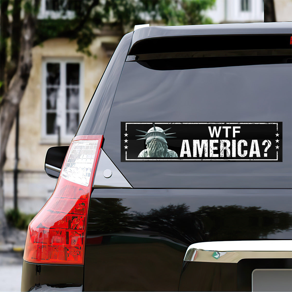 WTF America? - Car Bumper Sticker