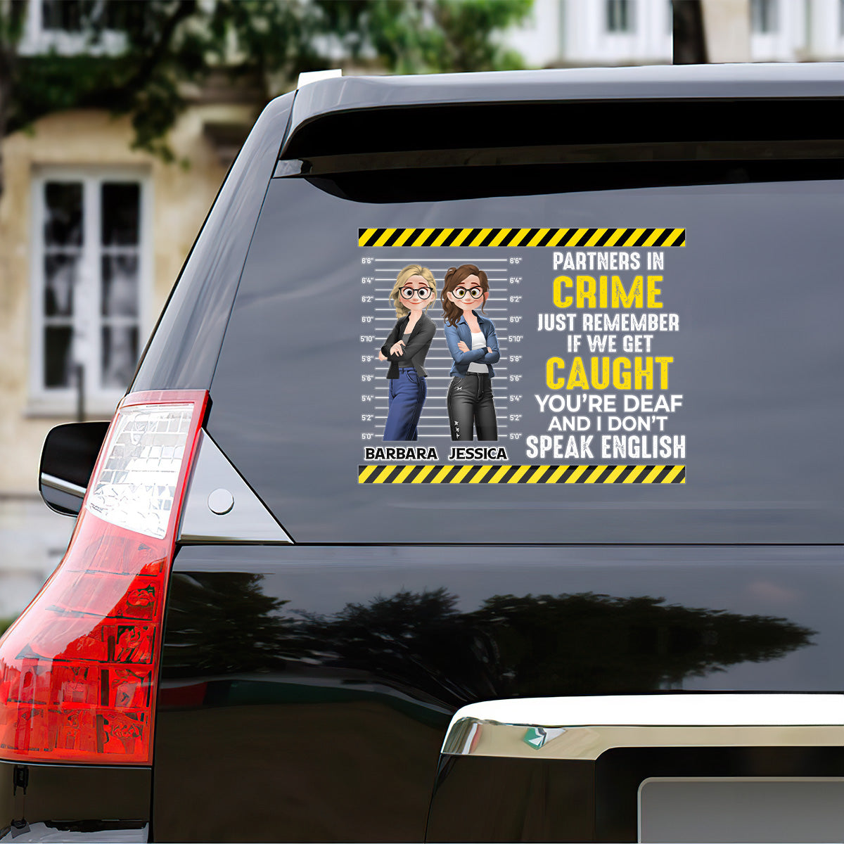 Partners In Crime - Personalized Sticker