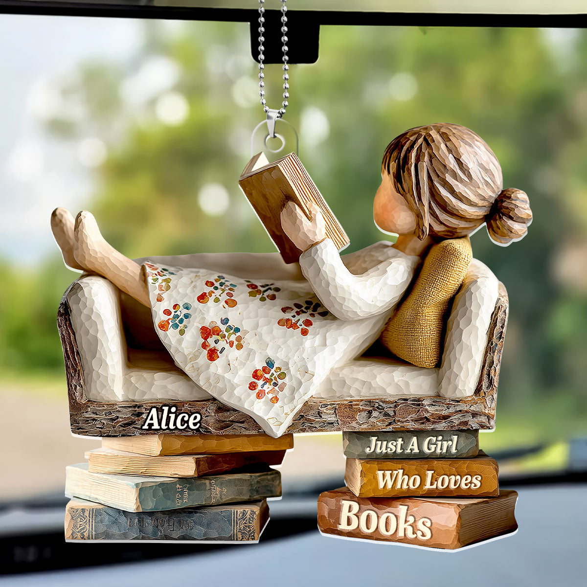 Hand Holding Book Exotic Gift Arabic Architecture Car Crystal Ornaments