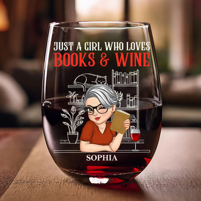 Just A Girl Who Loves Books & Wine