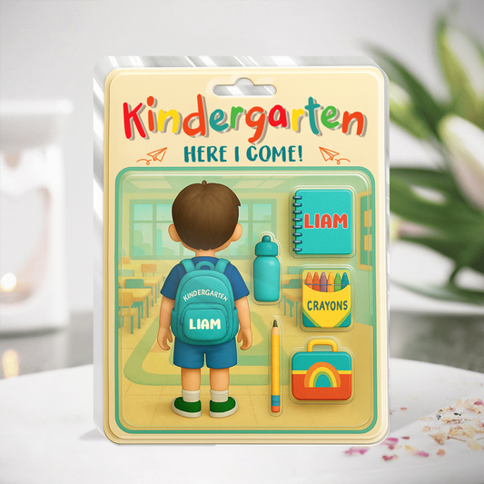 Kindergarten Here I Come - Personalized Custom Shaped Squared Acrylic Plaque