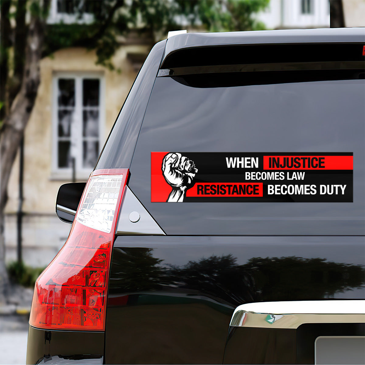 When Injustice - Car Bumper Sticker