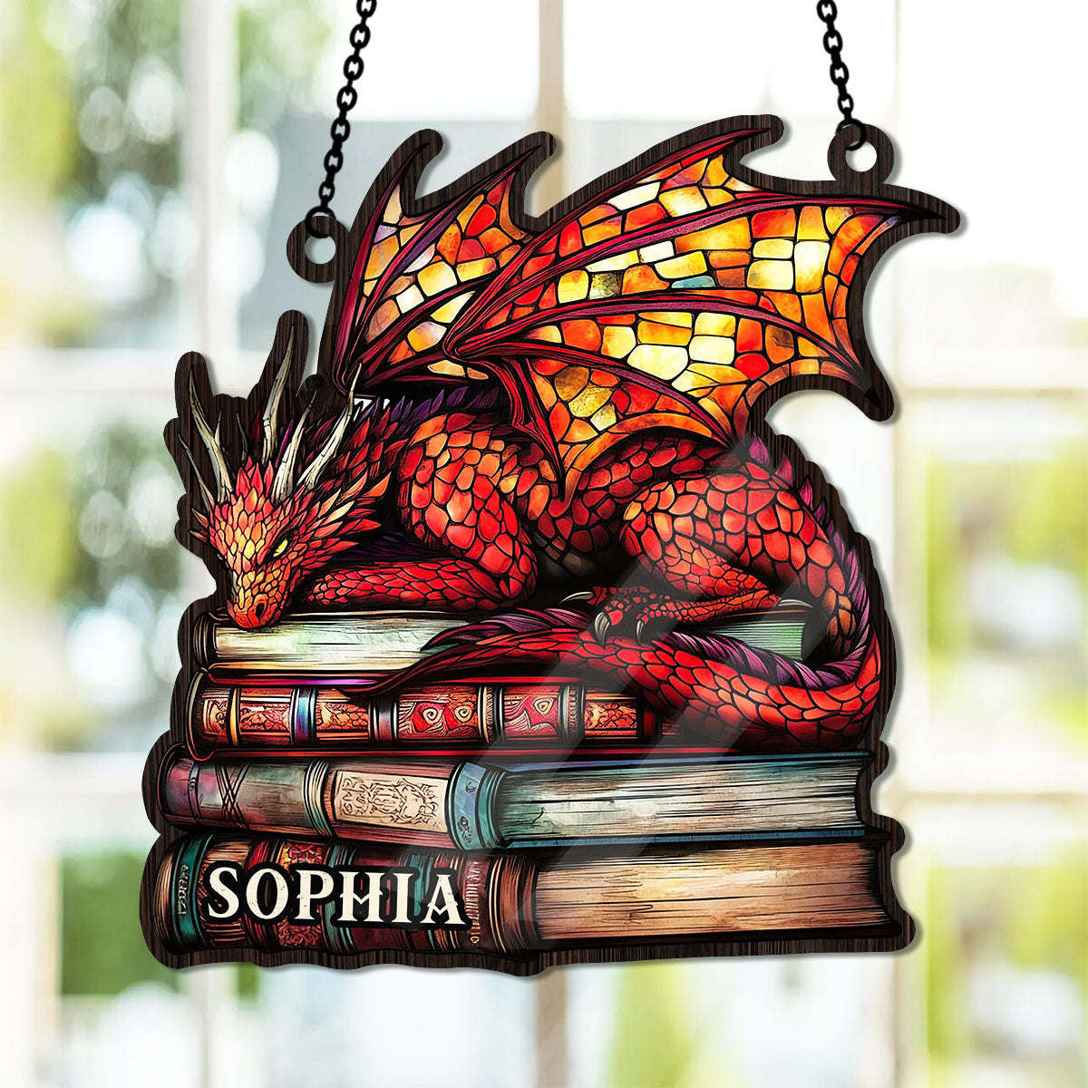 Fantasy Dragon - Personalized Window Hanging Suncatcher