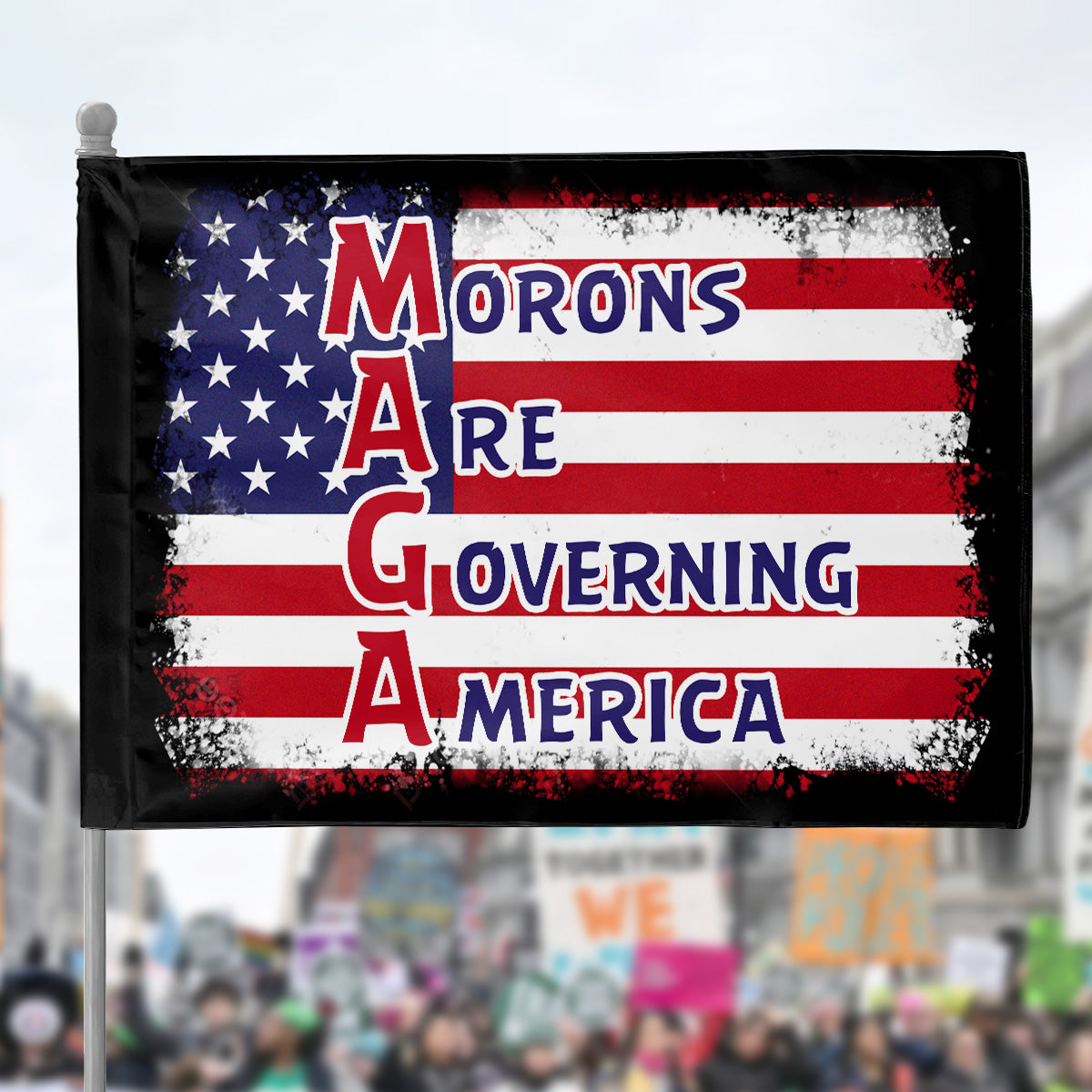 Morons Are Governing America - House Flag