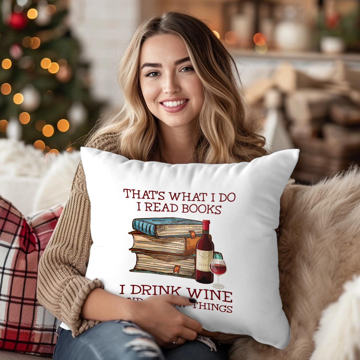 That's What I Do I Read Books I Drink Wine And I Know Things Book Lovers Gift PILS13