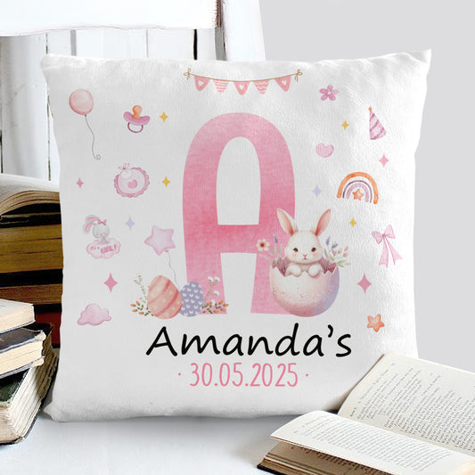 Newborn First Easter - Personalized Crystal Velvet Pillow