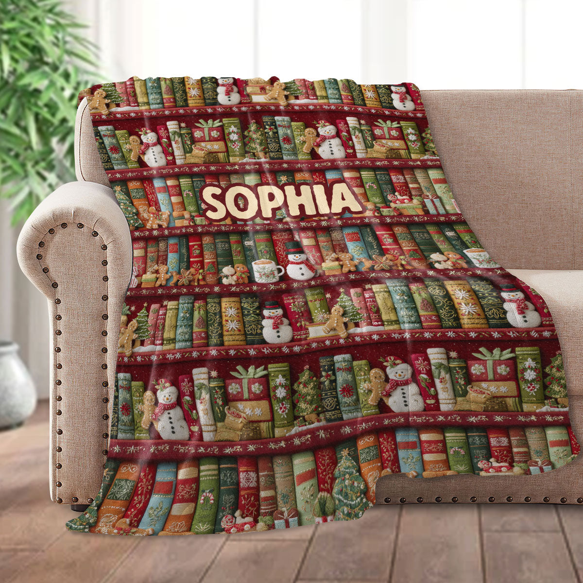 My Christmas Reading Blanket - Personalized Fleece Blanket