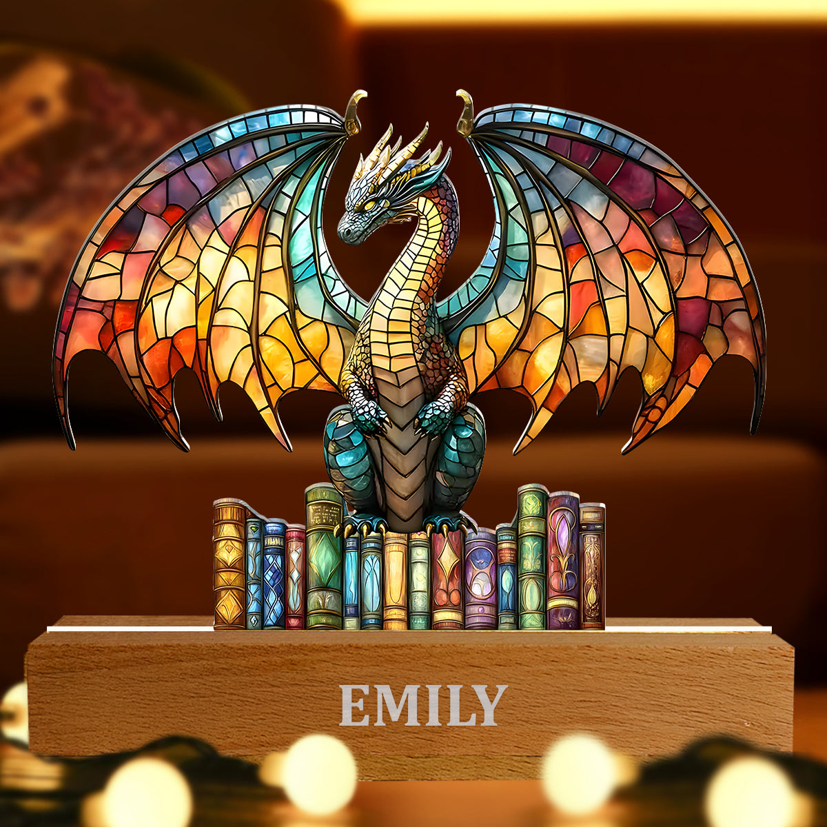 I'm A Bookdragon - Personalized Acrylic Plaque Night Light