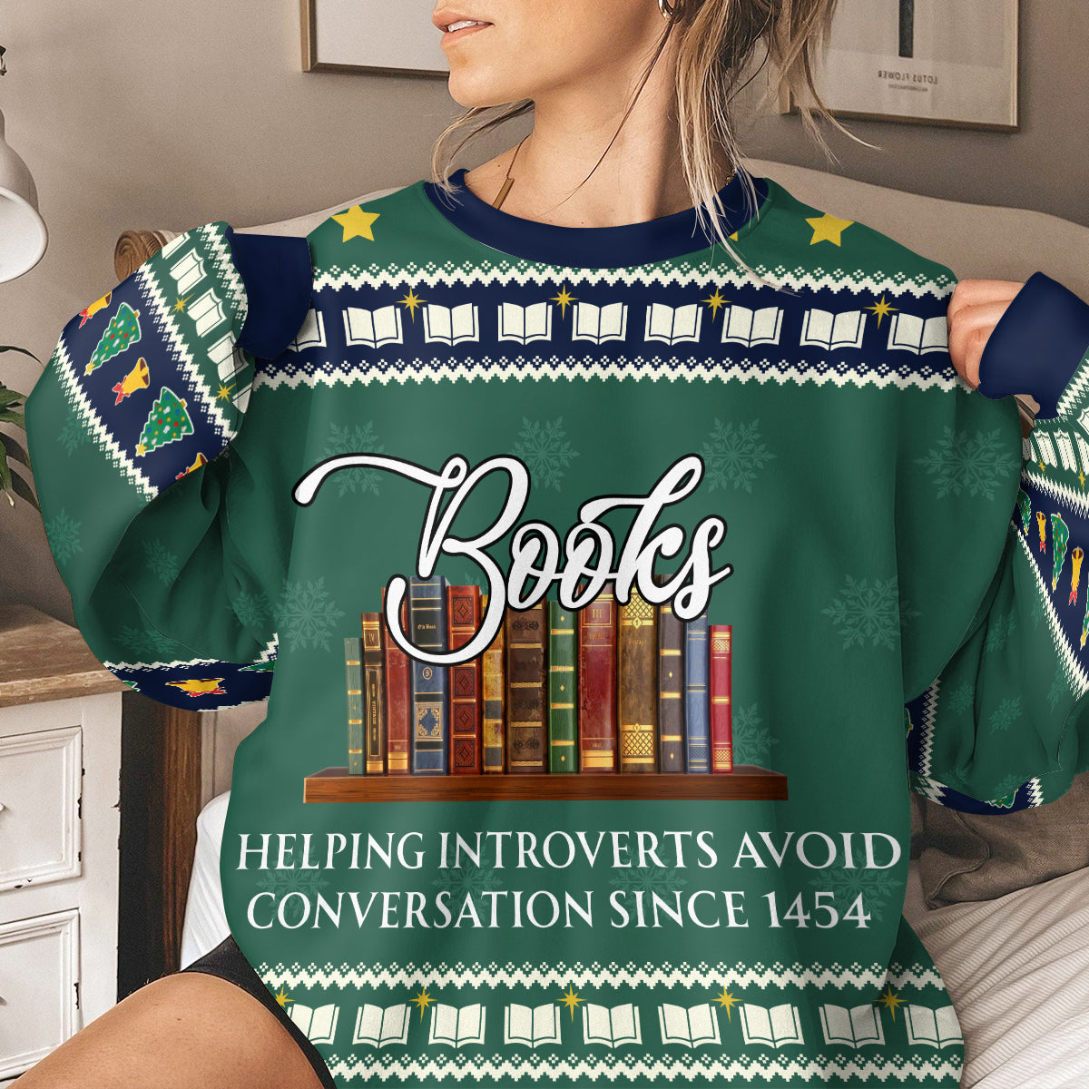 Helping Introverts Avoid Conversation - Personalized 3D Sweatshirt