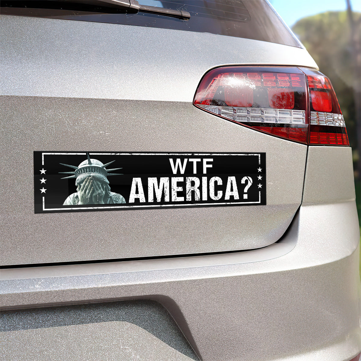 WTF America? - Car Bumper Sticker