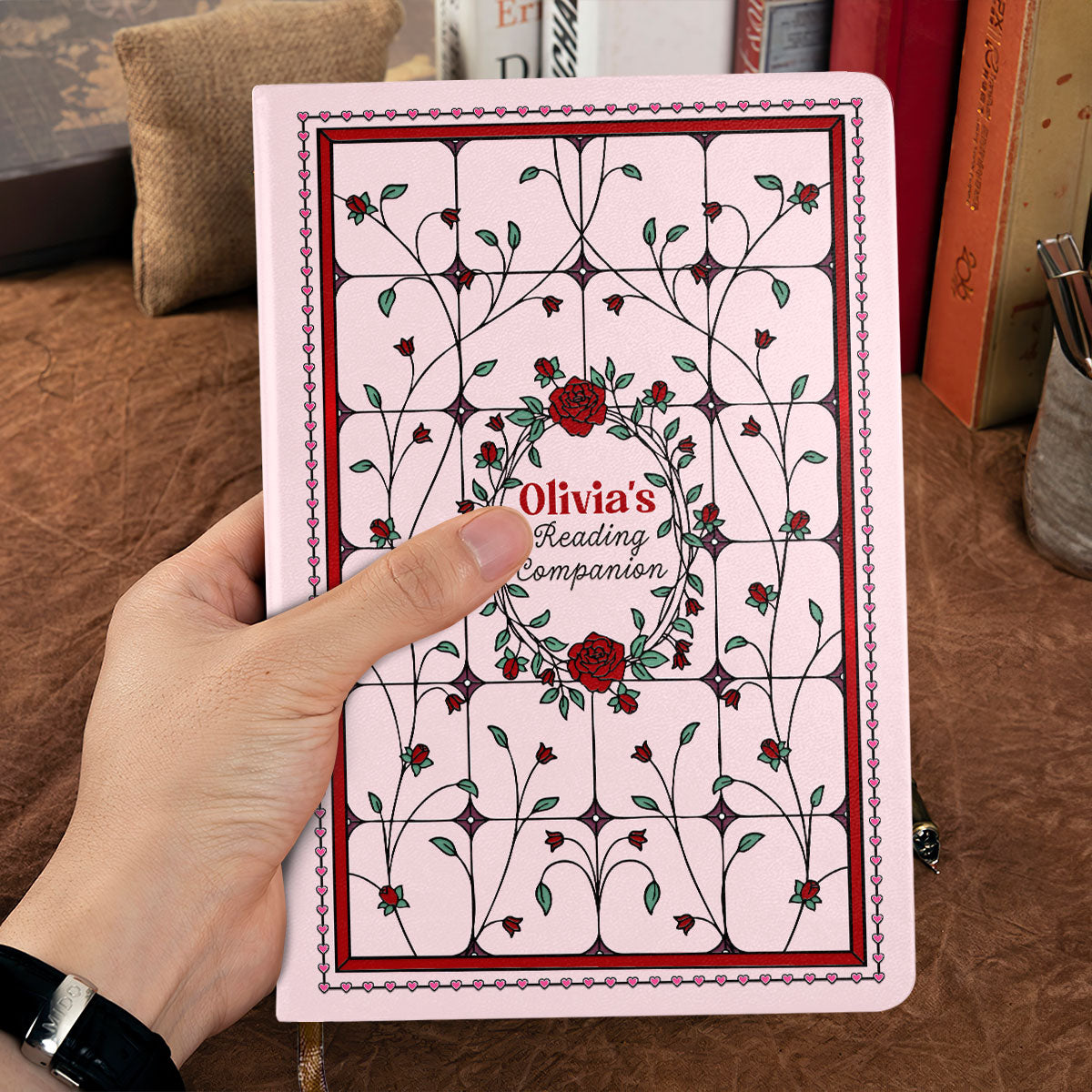 My Reading Companion - Personalized Leather Cover Notebook