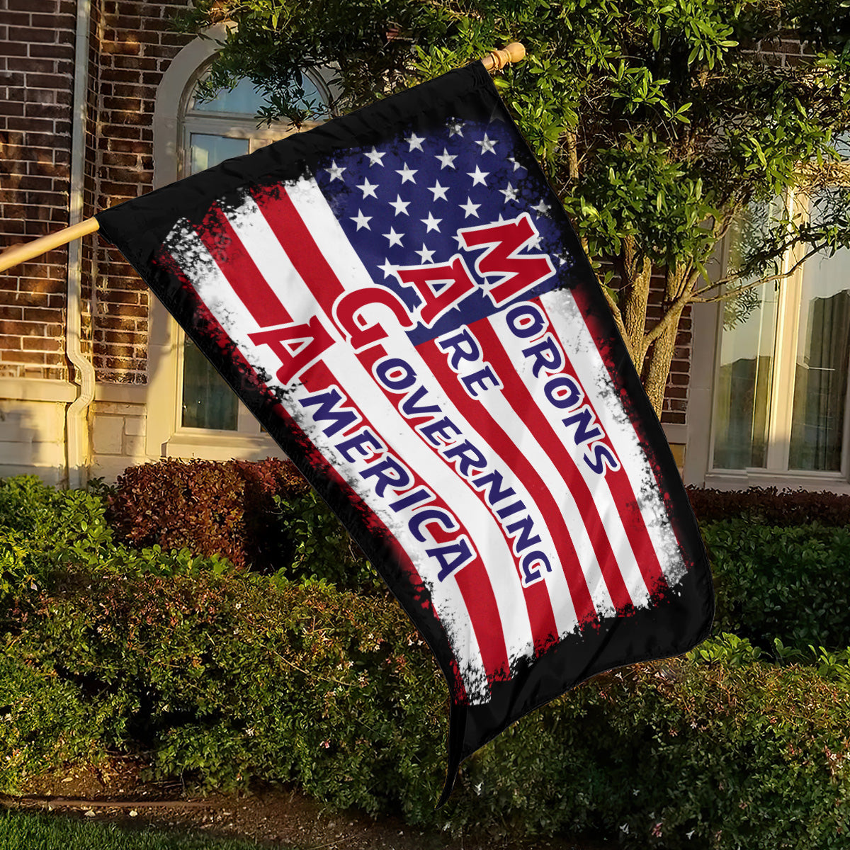 Morons Are Governing America - House Flag