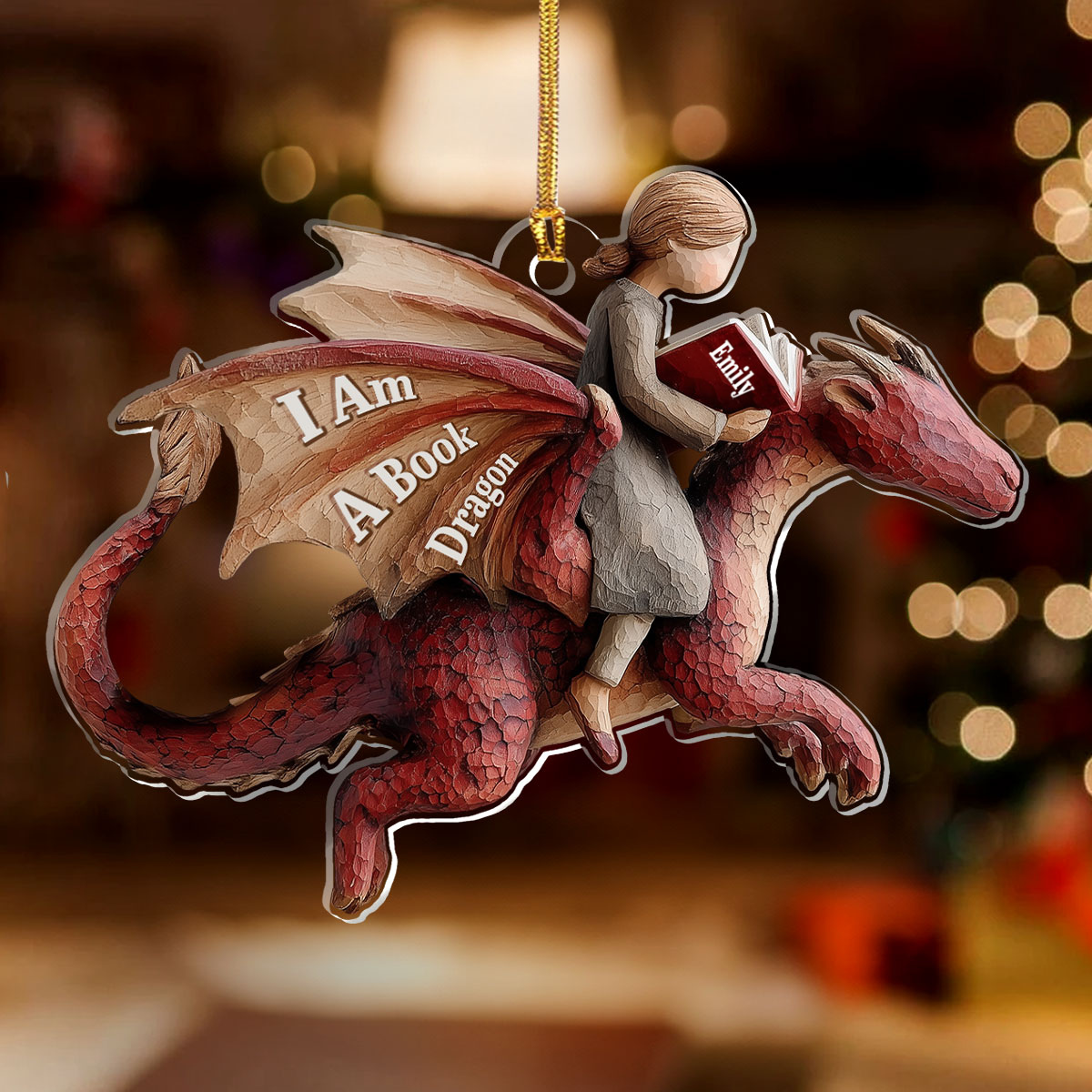 Just A Girl Who Loves Books - Personalized 1-Layer Acrylic Ornament