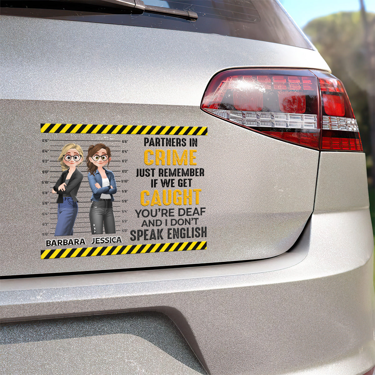 Partners In Crime - Personalized Sticker