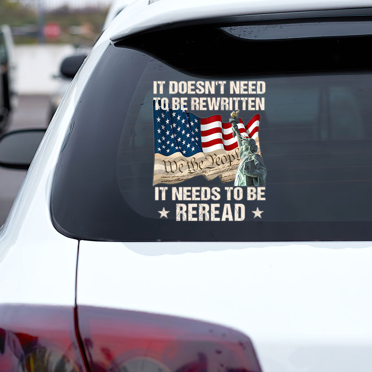It Doesn't Need To Be Rewritten It Needs to be Reread - Sticker