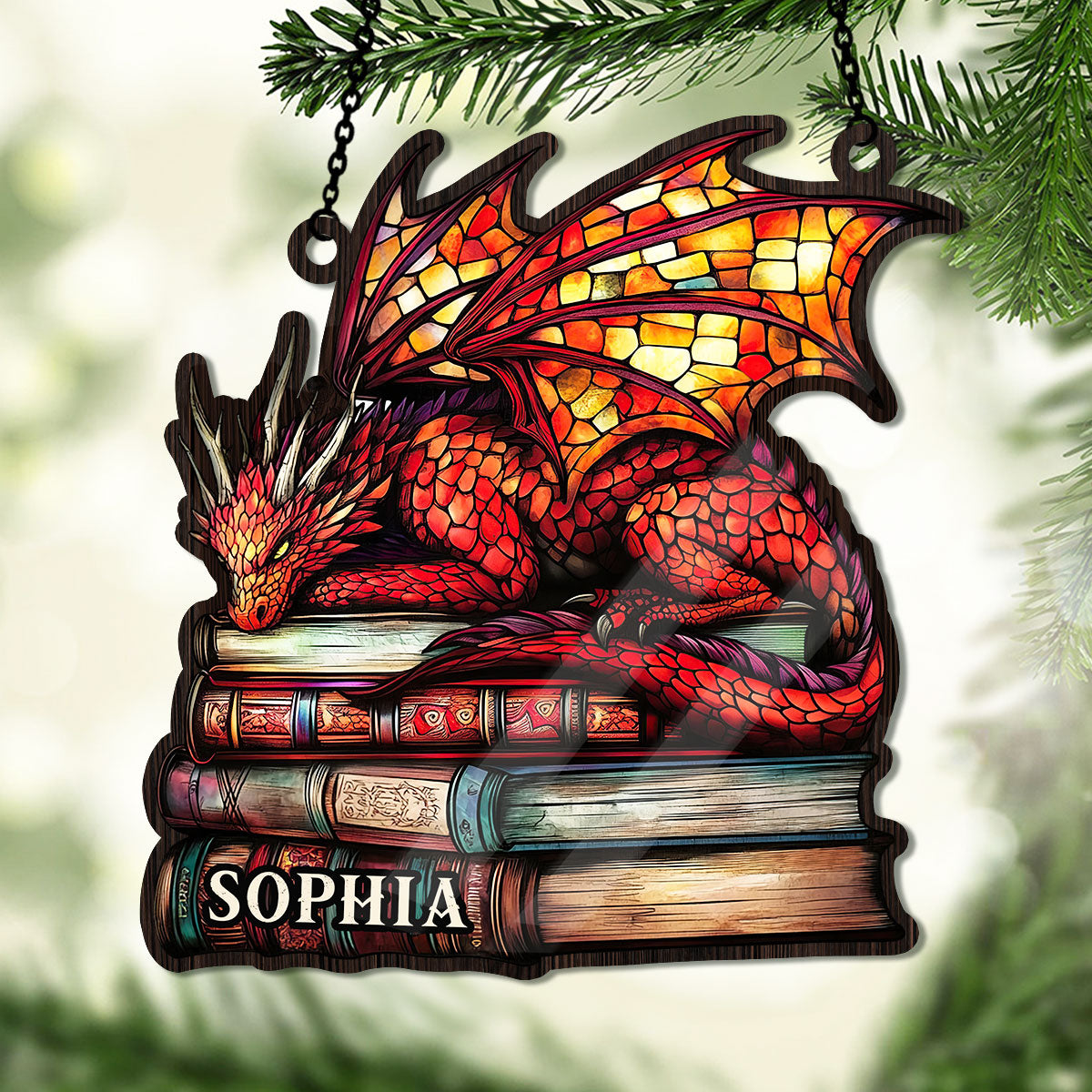 Fantasy Dragon - Personalized Window Hanging Suncatcher