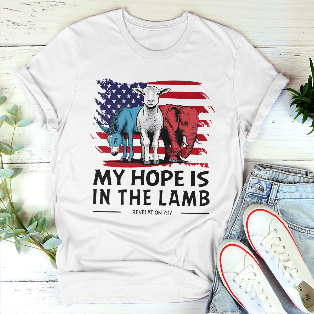 My Hope Is In The Lamb - Personalized Unisex T-shirt