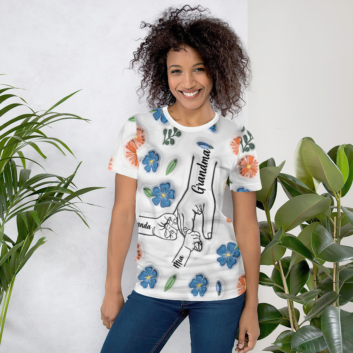 Hold My Hand - Personalized All-Over-Print T-Shirt