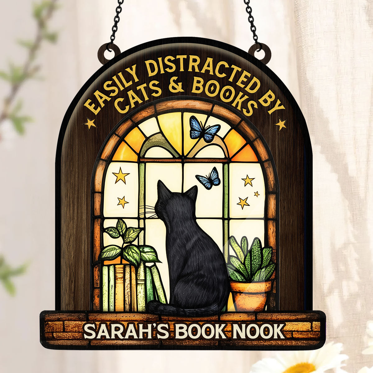 Your Book Nook - Personalized Window Hanging Suncatcher