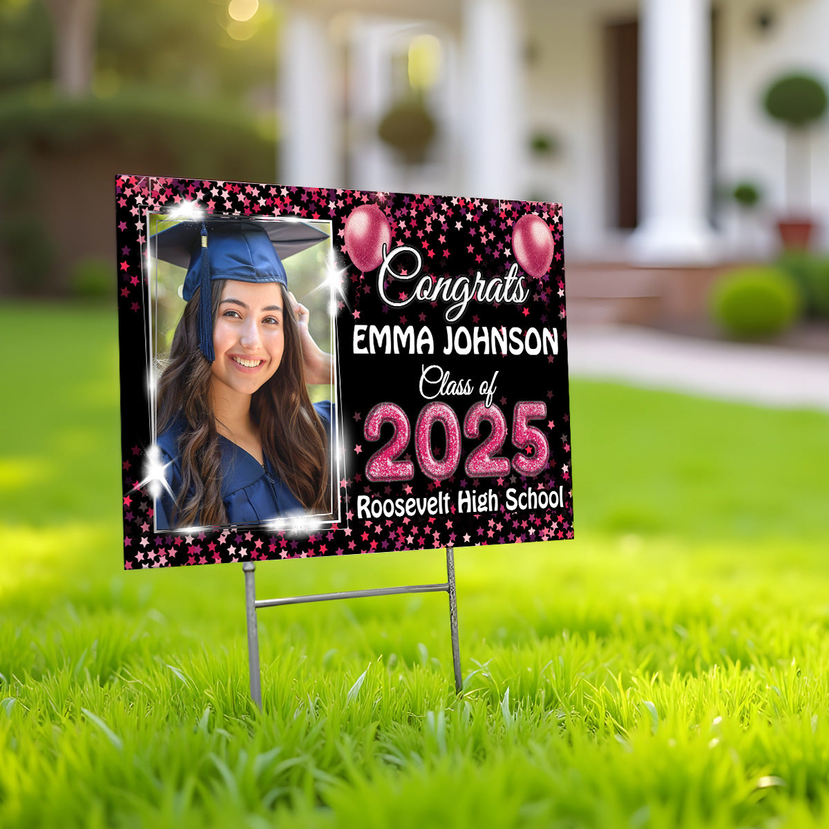 Congrats 2025 Senior - Personalized Yard Sign