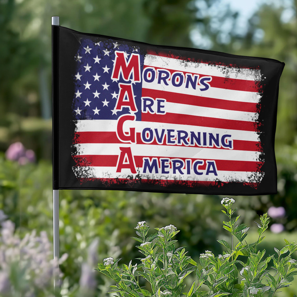 Morons Are Governing America - House Flag