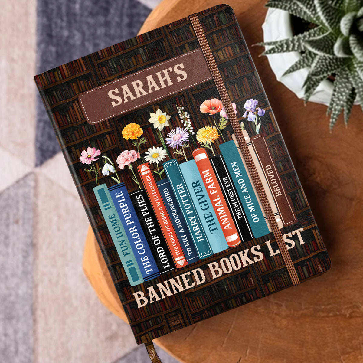 Banned Books List - Personalized Leather Cover Notebook
