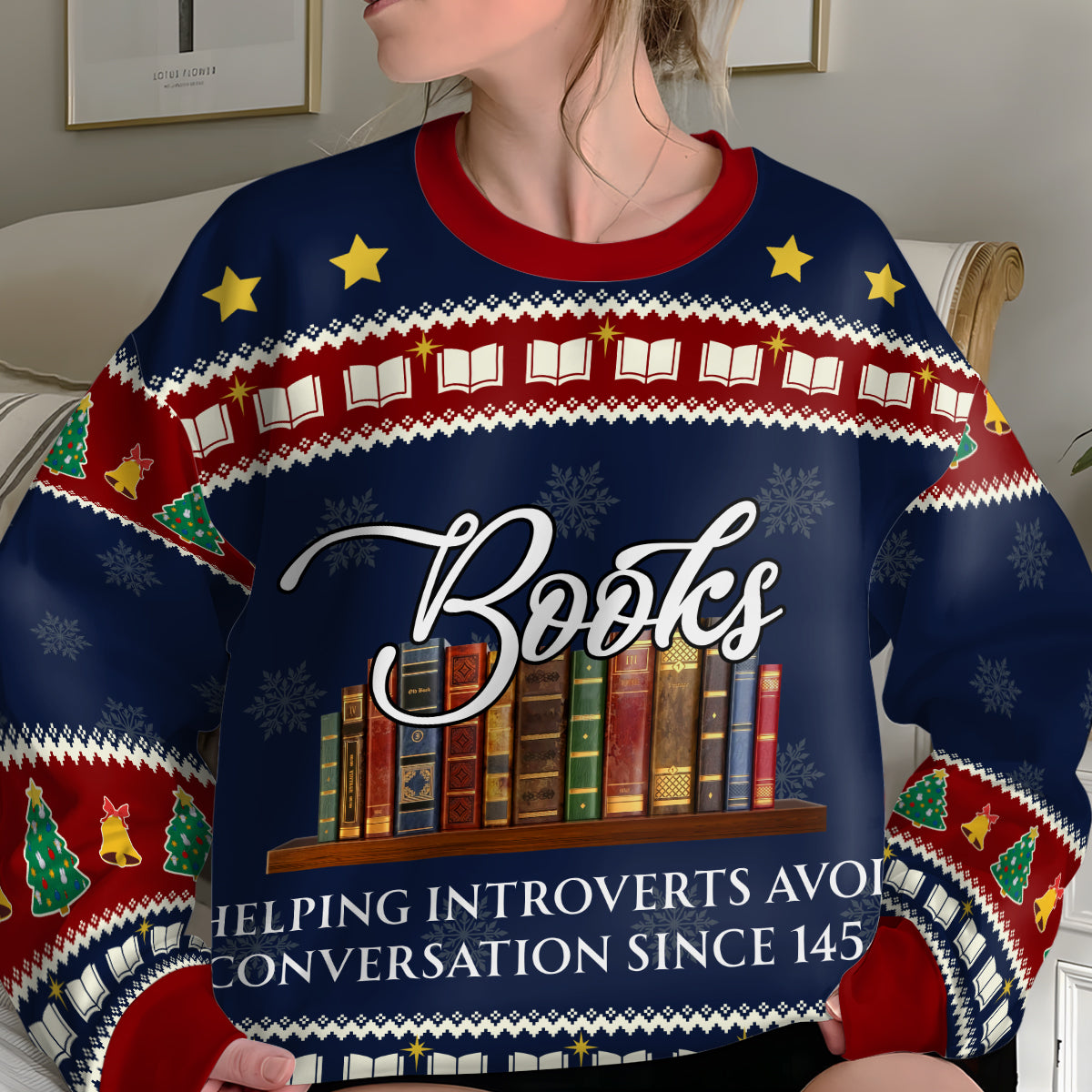 Helping Introverts Avoid Conversation - Personalized 3D Sweatshirt