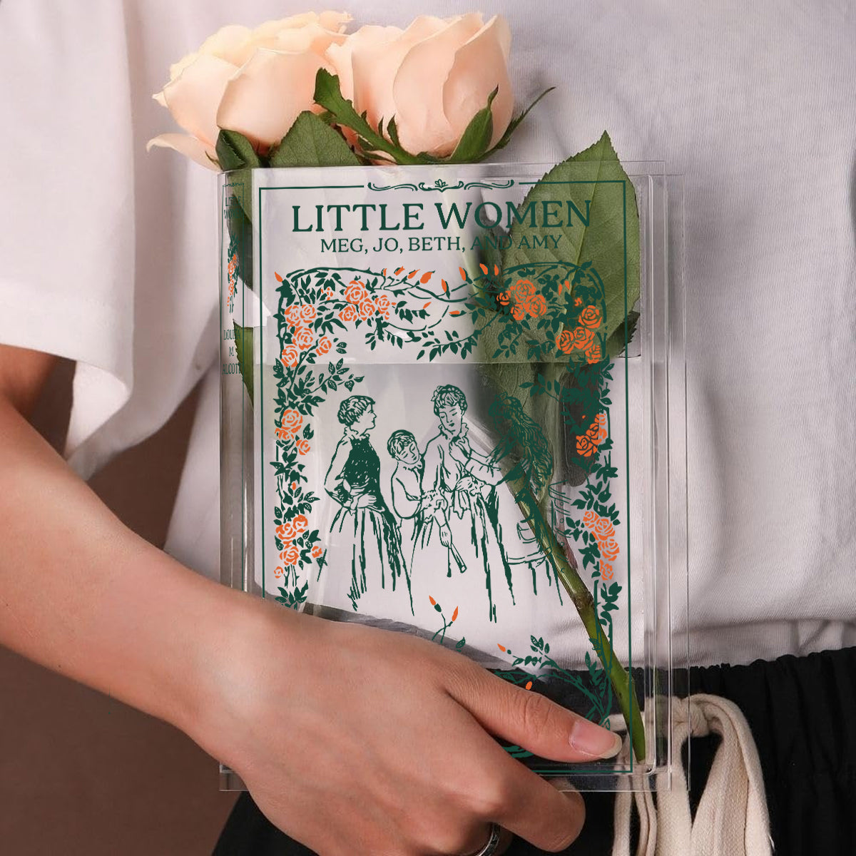 Little Women - Personalized Acrylic Book Vase