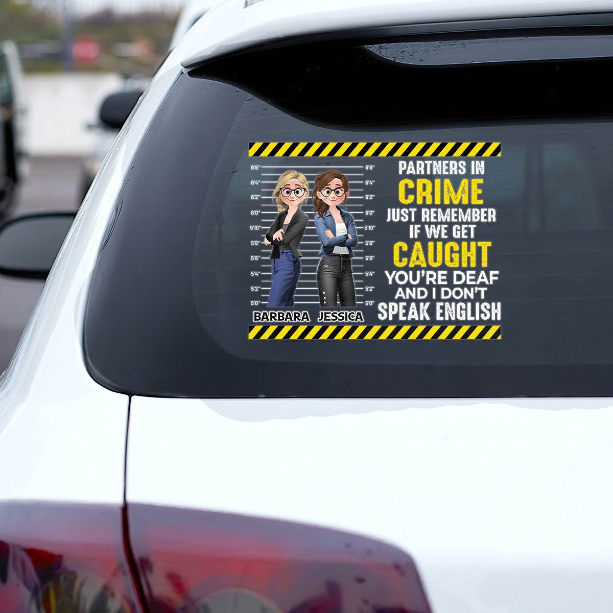 Partners In Crime - Personalized Sticker