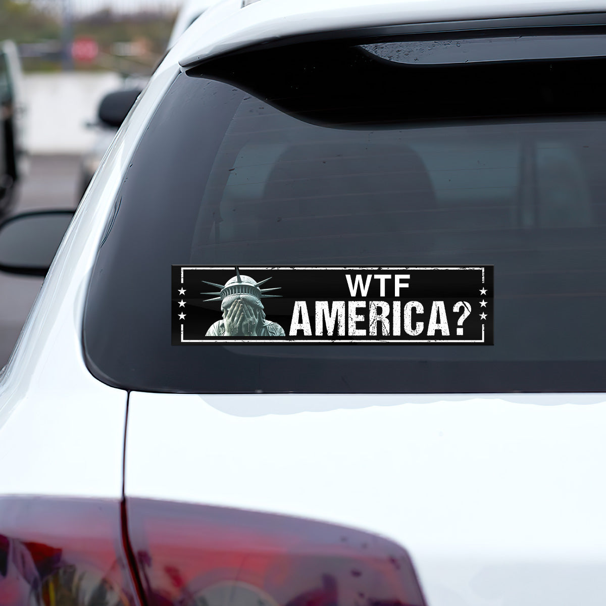 WTF America? - Car Bumper Sticker