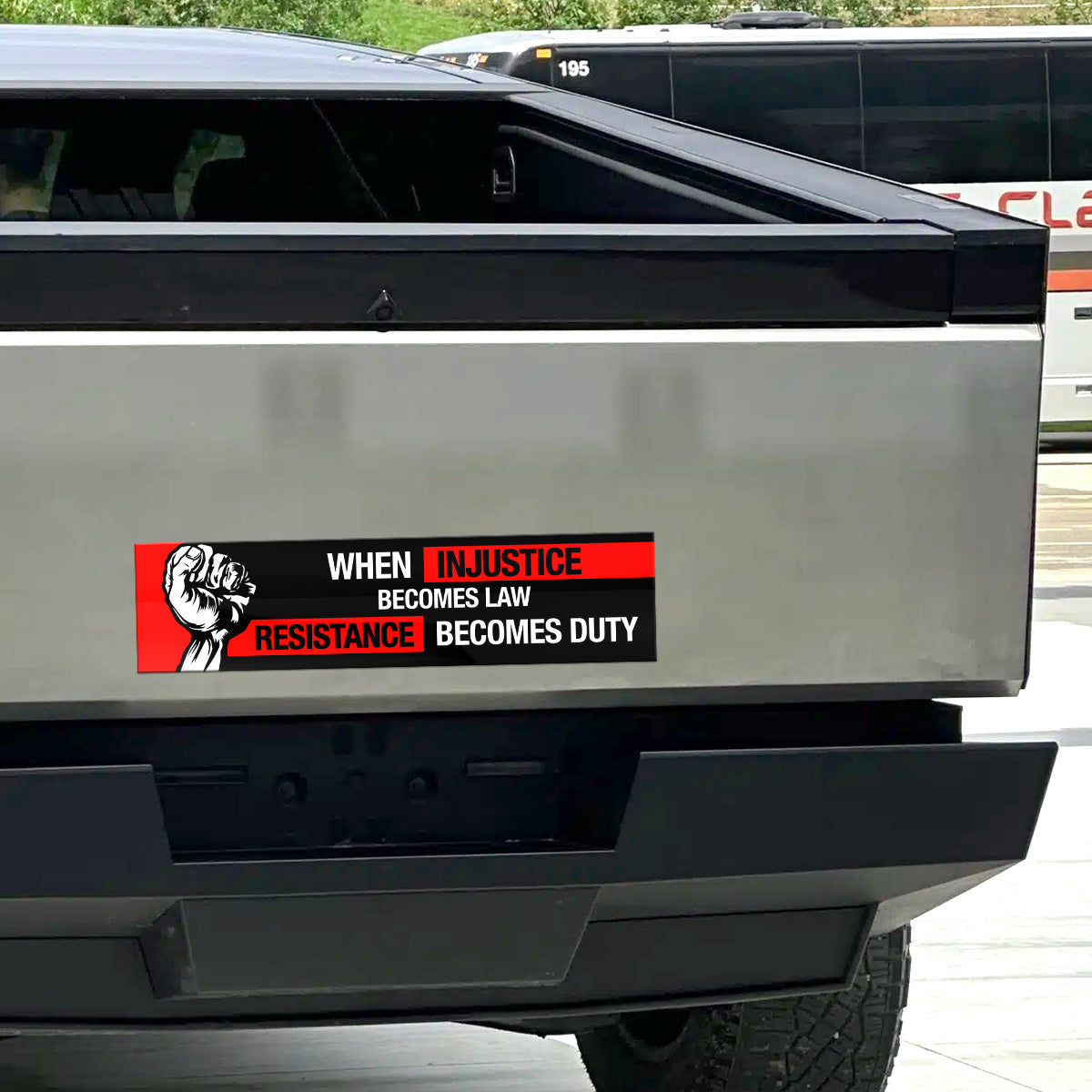 When Injustice - Car Bumper Sticker