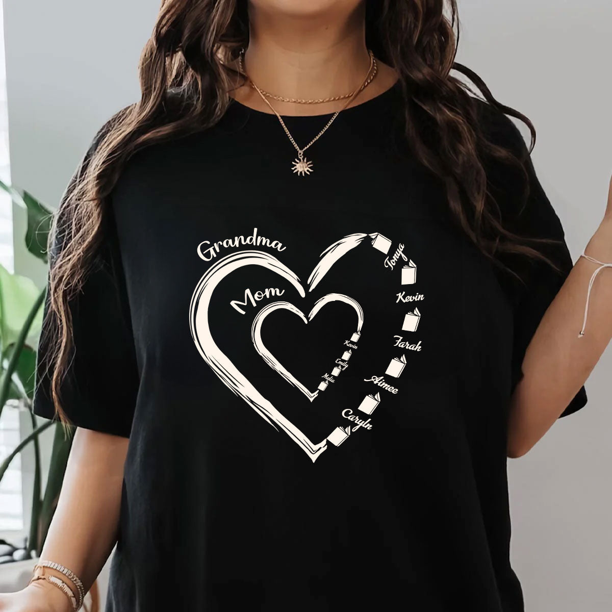 Mom's Grandma's Sweet Bookworms - Personalized Unisex T-shirt