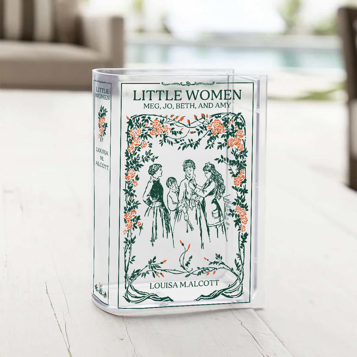 Little Women - Personalized Acrylic Book Vase