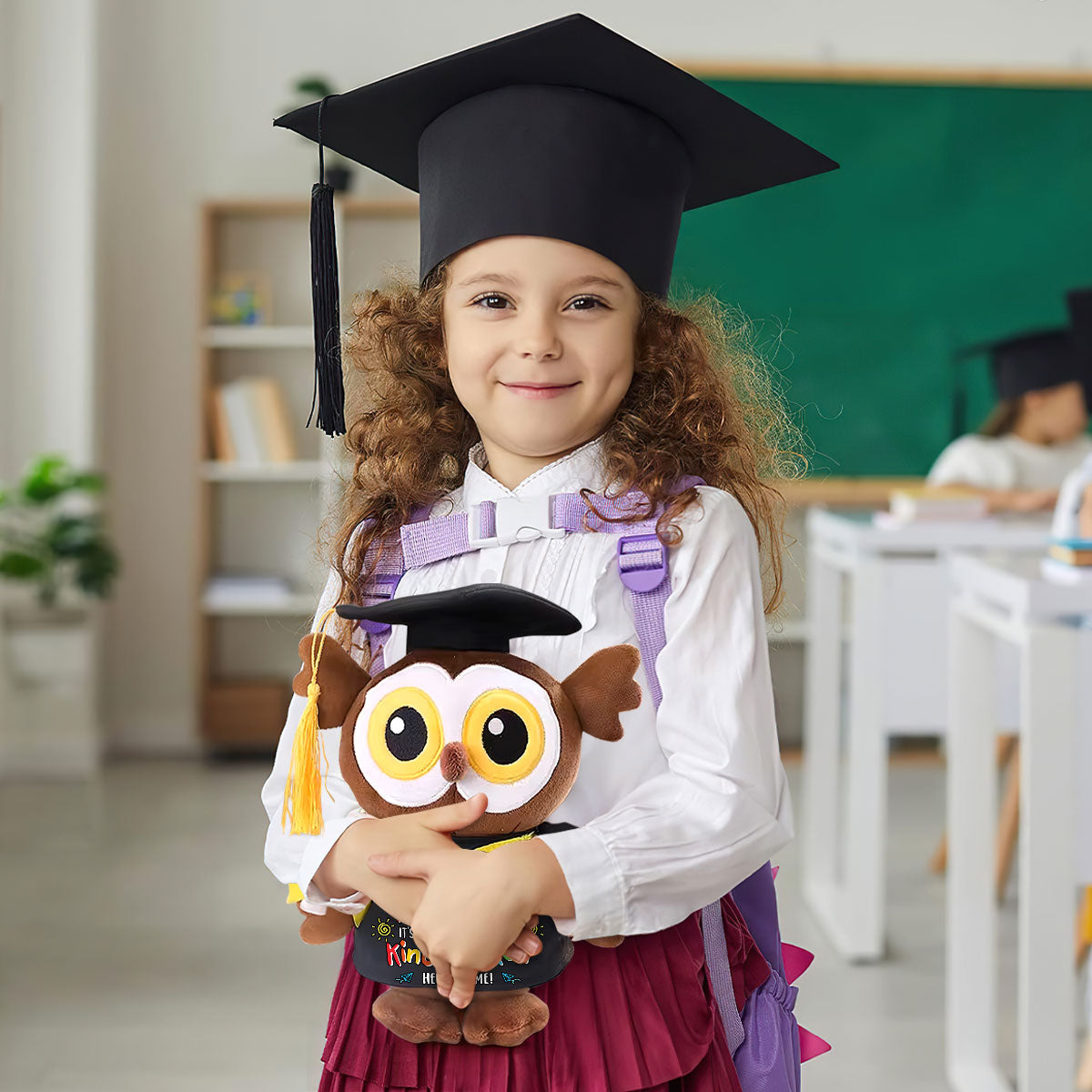 Kindergarten Here I Come - Personalized Graduation Owl