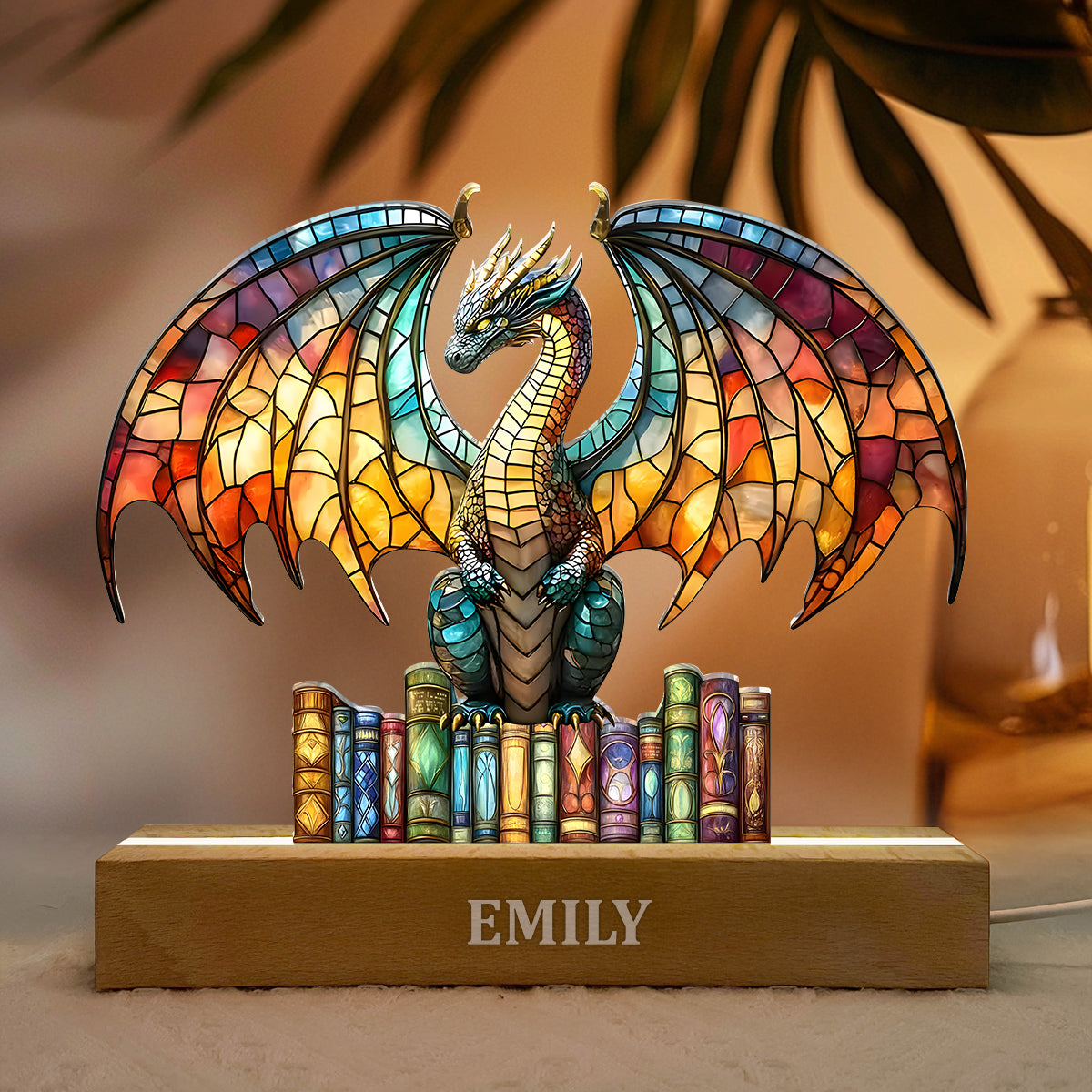 I'm A Bookdragon - Personalized Acrylic Plaque Night Light